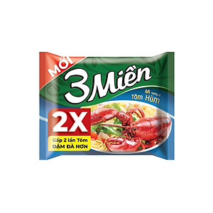 Thùng 30 Gói Mì 3 Miền Tôm Hùm 65g