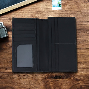 Ví cầm tay unisex H03 100% da bò thật siêu bền đẹp BH 1 năm + hộp sang trọng | Thương hiệu BALZIO