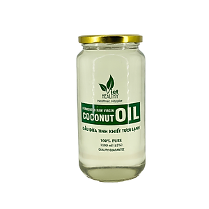 Dầu Dừa Tinh Khiết Lên Men Tách Lạnh Viet Healthy Lọ 1000ml