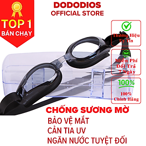Kính bơi chống sương mờ, chống UV, dây được làm 100% silicone mềm mại, thiết kế không trơn trượt, độ co giãn, độ bền thách thức thời gian, dành cho vận động viên chuyên nghiệp, kính bơi cận thị có độ - Chính hãng DODODIOS