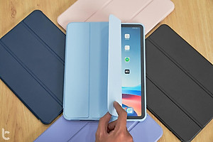 Bao da Cho IPAD Pro 11 inch M4 2024 Air 5/Air 4 10.9/ Pro 11 inch/Gen 9 8 7th 10.2/Gen 10 hiệu WIWU Classic II lưng mềm có khay bút chống sốc chống va đập - Hàng chính hãng