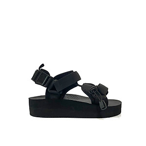 Giày Sandal Nữ The Bily 01W Quai Chéo Dây Rút - Màu Đen BL01WD