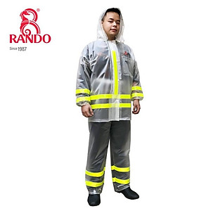 Áo Mưa Bộ Trong Màu Phản Quang Cao Cấp GIÁ SỈ, RANDO Chính Hãng, Không Thấm Nước Dành Cho Nam/Nữ Đi Phượt