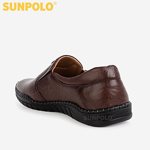 Giày Lười, Giày Mọi Nam Da Bò SUNPOLO CS5052 (Đen, Nâu)