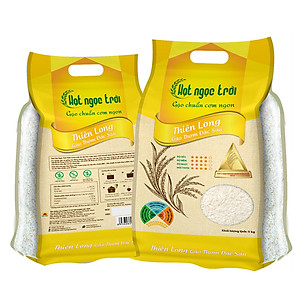 Đặc sản An Giang - Gạo Hạt Ngọc Trời Thiên Long Túi 5Kg - Gạo thơm đặc sản - OCOP 4 Sao