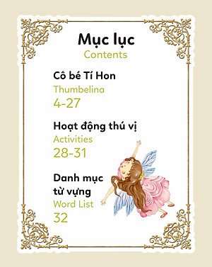 Truyện Cổ Tích Nổi Tiếng Song Ngữ Việt - Anh: Cô Bé Tí Hon - Thumbelina
