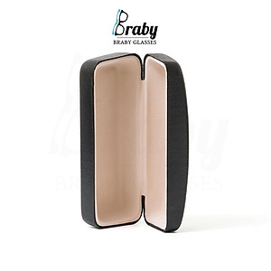Hộp đựng kính mắt Braby lót nhung mềm mại chống xước, chất liệu hộp da cao cấp bền đẹp, chống va đập