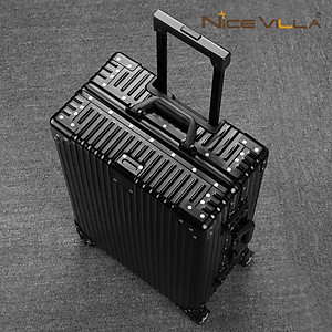 Vali Nhôm Nguyên Khối Khóa Sập NiceVilla 20inch-24inch-29inch