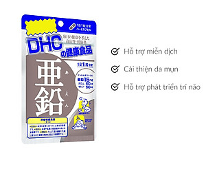 Viên uống giảm mụn bổ sung kẽm DHC ZinC - gói 30 ngày (nhập khẩu)