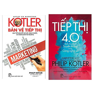 Combo Cẩm Nang Tiếp Thị Trong Thời Đại Số: Kotler Bàn Về Tiếp Thị + P.Kotler Tiếp thị 4.0 - Dịch Chuyển Từ Truyền Thống Sang Công Nghệ Số (Bộ 2 Cuốn / Tặng Kèm Bookmark Green Life)