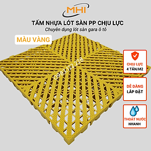 [COMBO 11] Thảm nhựa lót sàn gara ô tô MHI - Cao 2.5 cm / trung tâm chăm sóc xe ô tô, khu vực rửa xe ô tô