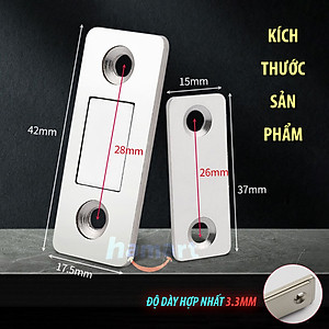 Nam Châm Hít Cửa Giữ Cố Định Ngăn Kéo Tủ Hút Dính Mạnh Keo Dán Tường Kèm Đinh Vít Tiện Lợi