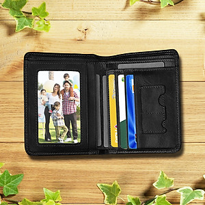 Ví nam H04 100% da bò thật bền đẹp + hộp sang trọng