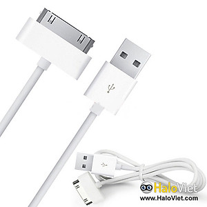 Dây cáp sạc cho iPhone 3G / 3GS / 4 / 4S, iPad 1 / 2 / 3 chất lượng cao dài 1m - Hàng Chính Hãng