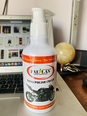 Kem phủ bóng PALLAS NANO Polish Cream 250g - dùng đánh bóng xe máy, ô tô, bóng nhựa, da, simili, hạn chế bám bụi