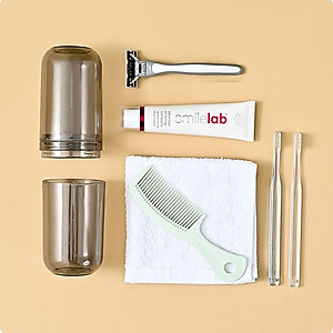 Hộp Đựng Bàn Chải Kem Đánh Răng Có Thể Làm Cốc Nước Súc Miệng Tiện Lợi Đi Du Lịch - Hộp ĐỰng Bàn Chải Du lịch Đa Năng - Hàng Chính Hãng MINIIN