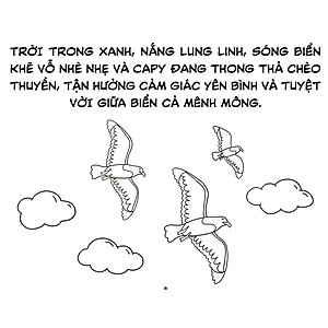 Sách Tô Màu Chữa Lành - Hành Trình Bí Mật Của Capybara - Khám Phá Xuyên Đại Dương Của Capybara - VT