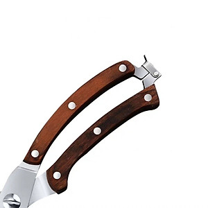 Kéo cắt gà và thịt đa năng inox có khóa gài cao cấp tặng kèm miếng lót nồi rửa bát silicol tiện lợi