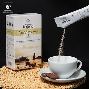 Trung Nguyên Legend - Cà phê hoà tan rang xay Cappuccino Mocha - Hộp 12 gói x 18gr ( có sữa)