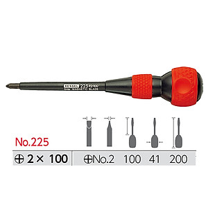 Tô vít tay cầm kiểu bóng No.225 bọc cách điện Vessel sản xuất tại Nhật Bản