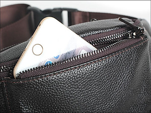 Túi đeo chéo nam DA BÒ THẬT chống thấm nước, thiết kế nhiều ngăn tiện dụng – DCN9319