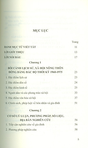 HÔN NHÂN VÀ GIA ĐÌNH Nông Thôn Đồng Bằng Bắc Bộ Giai Đoạn 1960 - 1975 (Sách chuyên khảo)