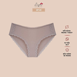 Quần Lót Nữ Cotton Lưng Cao LUPERI LU3QL749 Phối Viền Ren Chất Liệu Co Giãn Mềm Mịn Thoáng Mát Thấm Hút Mồ Hôi Khử Mùi Tốt
