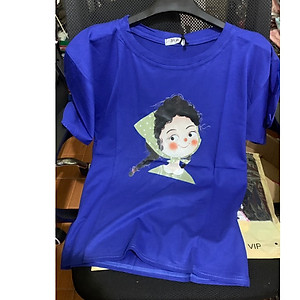 Áo thun nam nữ form rộng, Áo phông tay lỡ, chất liệu thun Thái co giãn, áo unisex hình Cô Gái dưới 65kg, NeSa Shop