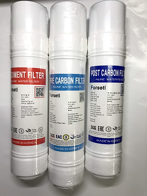 Lõi lọc nước Pre Carbon, Nhập khẩu hàn quốc, dùng cho máy sử dụng lõi nối nhanh - Hàng chính hãng Forseti