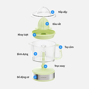 Máy Vắt Cam LocknLock Citrus Juicer EJJ244 40W 700ml - Xoay Ép Hai Chiều - Hàng chính hãng