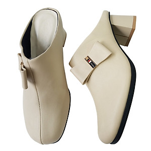 Dép Cao Gót Nữ BIGGBEN Da Bò Cao 5 Phân DCG83