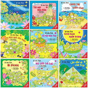 Combo Ehon Nhật Bản 9Q Phần 2 - 10 Chú Ếch ( Ehon Kỹ Năng Sống / Phát  Triển Tâm Hồn, Trí Tuệ & Tư Duy  / cho bé 3-8 tuổi)