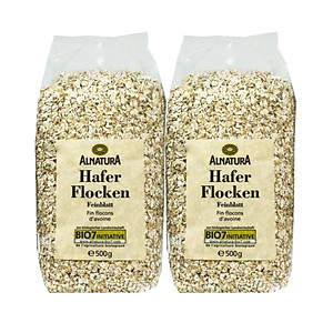 Combo 2 Gói Yến mạch Hafer Flocken (500g x 2 gói) - Deutschland (Dạng hạt cán vỡ)
