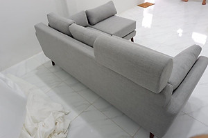 Sofa góc linh hoạt Juno Sofa 220 * 150 cm (xám)