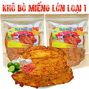 Khô Bò Miếng Loại Ít Cay Mềm Thương Hiệu SK FOOD - Bịch 500G