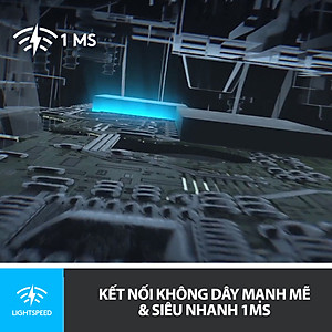 Chuột game không dây Lightspeed RGB Logitech G703 - Cảm biến Hero 25k, tương thích PowerPlay, nhẹ 95g+10g cân tùy chỉnh, pin 60h, PC/Mac - Hàng chính hãng
