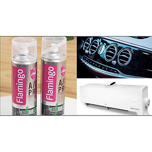 Chai xịt bọt Vệ sinh khử mùi hôi Điều Hoà Flamingo loại 500ml F020 cho Ô tô và phòng ngủ