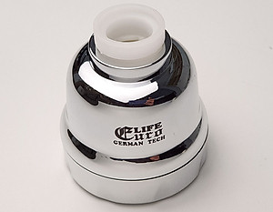 Đầu Vòi Tăng Áp 1 Chế Độ Chảy Mạ Chrome Eurolife EL-TA03 (Trắng Bạc)