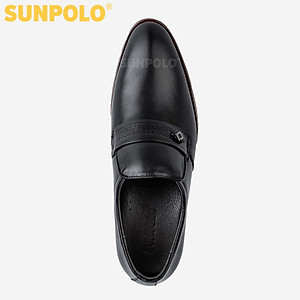 Giày Nam, Giày Tây Nam Da Bò SUNPOLO SPH428 (Đen, Nâu)