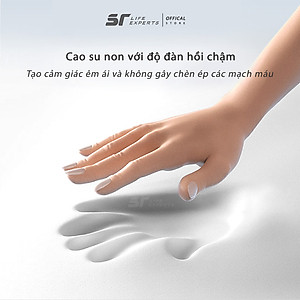 Gối Kê Lưng Tích Hợp Massage Chườm Nóng, Đệm Lưng Chống Đau Lưng, Thoát Vị Đĩa Đệm, Giảm Đau Cột Sống - Sairui