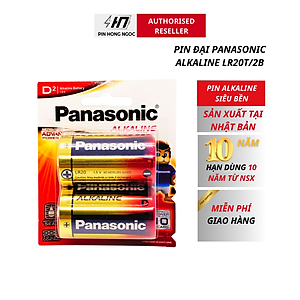 Pin Đại Alkaline ( Pin D ) Panasonic1,5V - Vỉ 2 Viên Hàng Chính Hãng