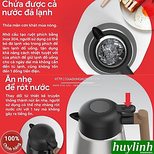 Phích - Bình thuỷ giữ nhiệt nóng lạnh 2Good B52 - Dung tích 1.8 lít - Đổi mới 5 năm