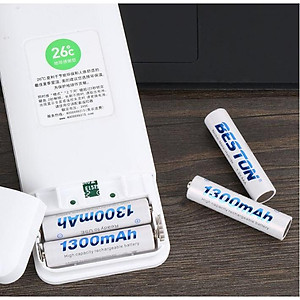 Pin sạc AA AAA BESTON dung lượng cao, sạc lại nhiều lần thay thế cho pin Con thỏ trong micro không dây, điều khiển