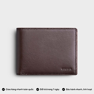 Ví nam da bò Trita ( Thời trang nam dáng ngang basic - Ví da RVN23 )