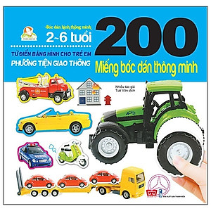 Bộ bóc dán hấp dẫn dành cho bé từ 2-6 tuổi:  Combo 9 Tập 200 Miếng Bóc Dán