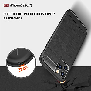 Ốp lưng chống sốc cho iPhone 12 Pro Max (6.7 inch) hiệu Likgus (chuẩn quân đội, chống va đập, chống vân tay) - Hàng nhập khẩu