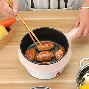  Nồi Lẩu Điện Đa Năng 2 Tầng Mini 2 in1 Chống Dính