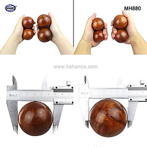 Combo 2 quả bi lăn tay gỗ hương để mộc (Đủ size) Mát xa giúp dẻo tay, chống mỏi toàn diện