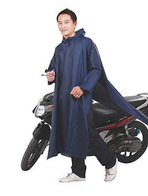 Áo Mưa Rando Poncho Vải B - APNS-20 - Xanh Đen
