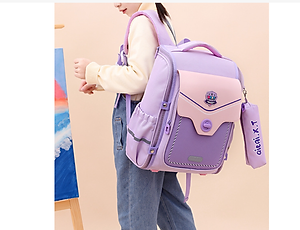 Balo học sinh tiểu học lớp 3 - 6 siêu nhẹ chống gù chống nước cao cấp phong cách mới